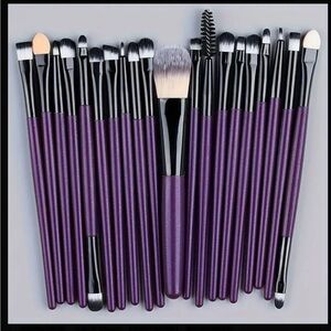 20 pcs Premium Eye Makeup Brushes Set - Professional Soft Synthetic Hair Powder